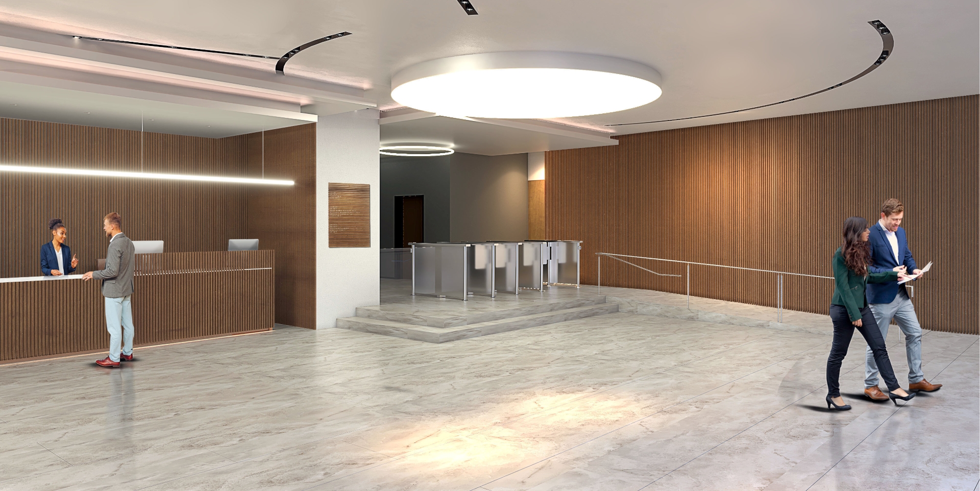 The entrance area